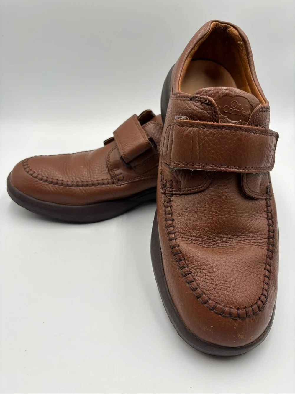 Dr. Comfort Scott Men’s Size 11M Brown Leather Diabetic Shoes #9020 Hook & Loop